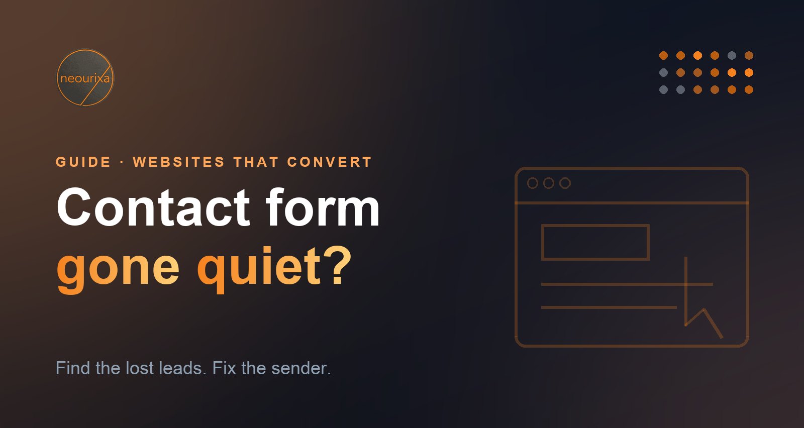 Not receiving emails from your website contact form: find saved entries and fix the sender setup