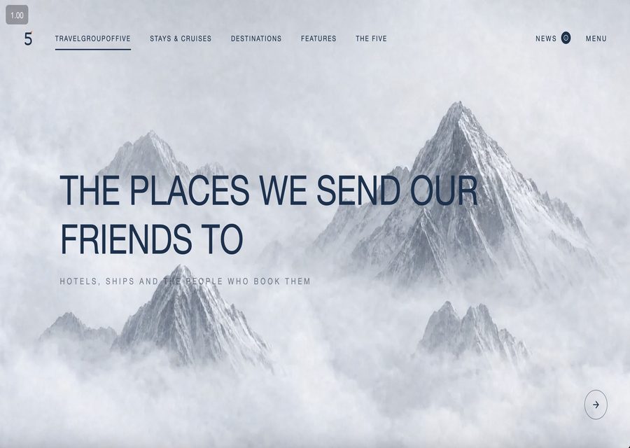 Travelgroupoffive website